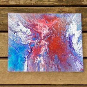 Original Acrylic Abstract Decor Art